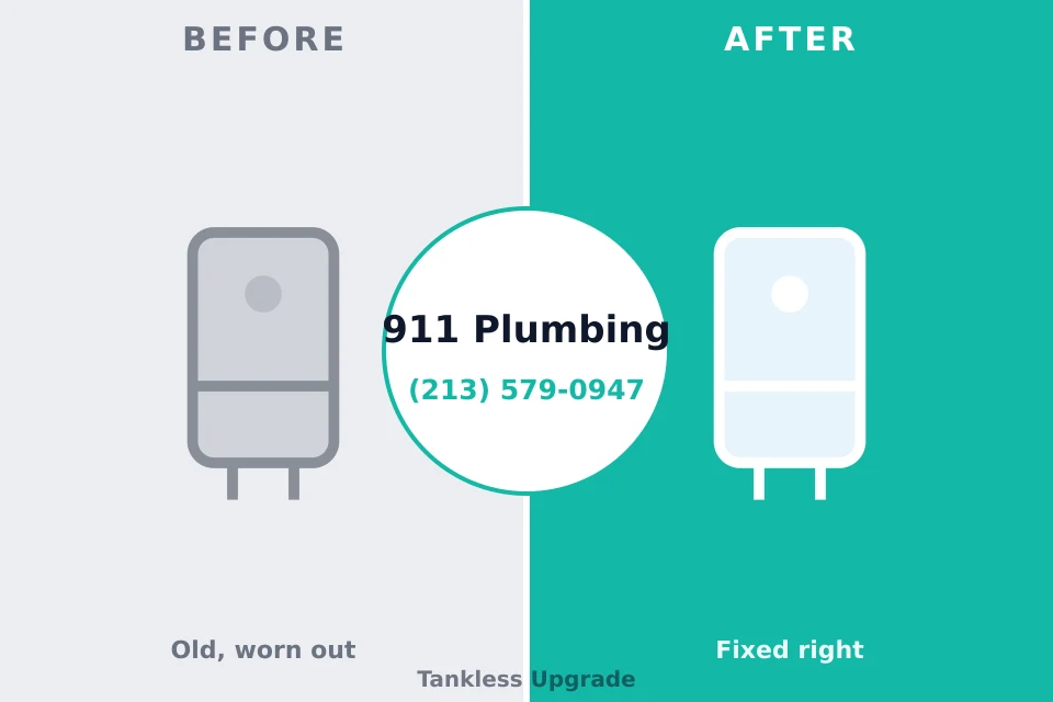 Before and after: plumbing repair Hutchinson, MN